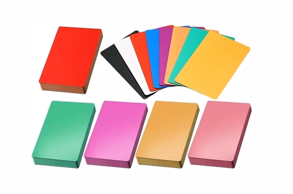 100ct Aluminum Metal Business Card Blanks