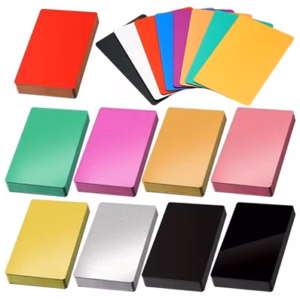 1000ct Aluminum Metal Business Card Blanks Assortment