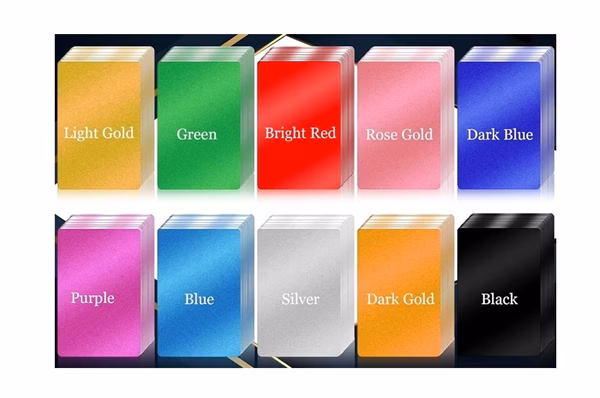 1000ct Aluminum Metal Business Card Blanks Assortment