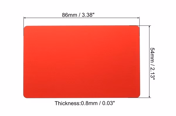 100ct Aluminum Metal Business Card Blanks - Image 3