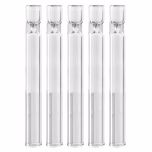 100ct 4" Clear Glass Chillum One Hitter