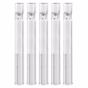 100ct 4" Clear Glass Chillum One Hitter