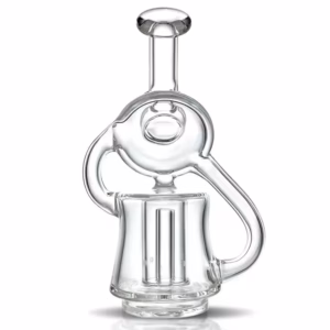 Bomb E-Rig Glass Top Attachment - Swirl (Compatible with Puffco Peak)