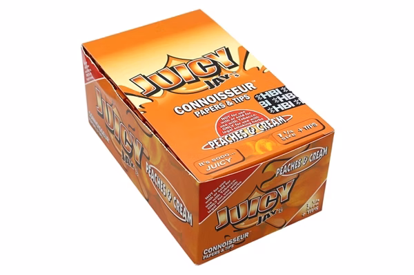 Juicy Jays Connoisseur 1 1/4 Papers & Tips – Peaches and Cream