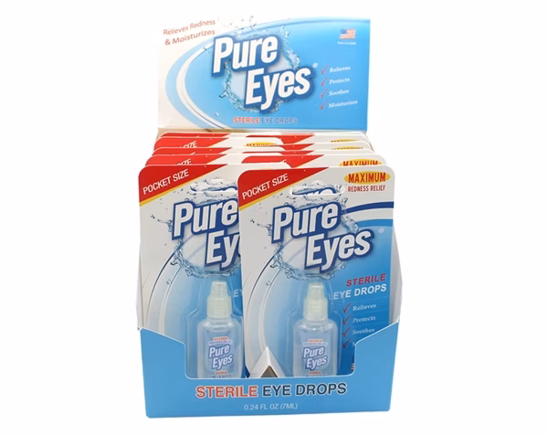 Pure Eyes Sterile Maximum Redness Relief Eye Drops 12pk