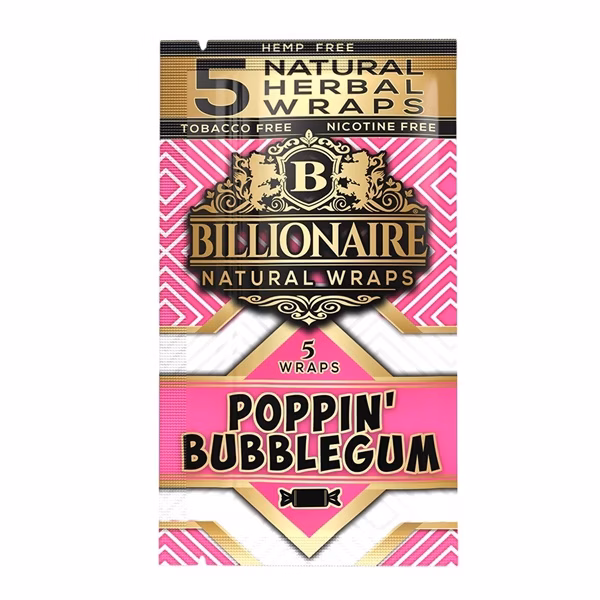 Billionaire Natural Herbal Wraps – Poppin Bubblegum
