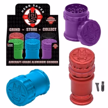 Large Aluminum Herb Saver Grinder