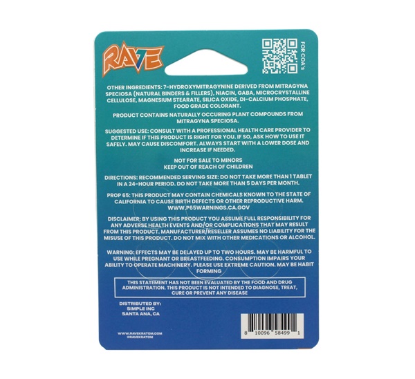 Rave 10mg 7-OH - Tropical Bliss - 6-Tablet