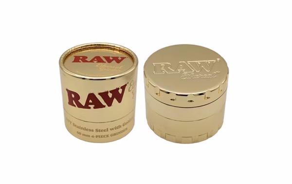 Raw Ethereal Gold-Plated Stainless Steel Grinder