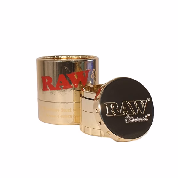 Raw Ethereal Gold-Plated Stainless Steel Grinder - Image 3