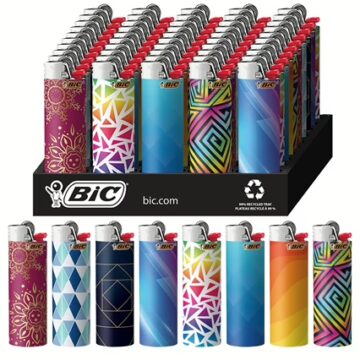 Bic Lighters 50pk – Geometric Assortment