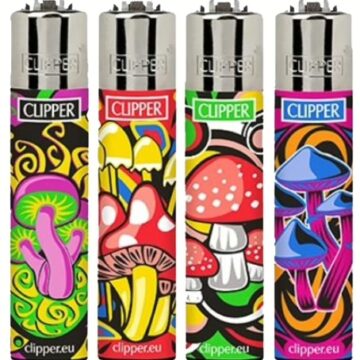 Clipper Lighter - Trippy Mushrooms 48pk