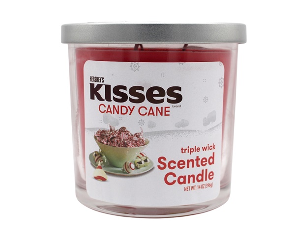 Scented Candle 14oz – Hershey’s Kisses Candy Cane