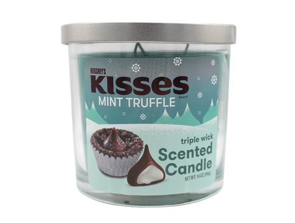 Scented Candle 14oz – Hershey’s Kisses Mint Truffle