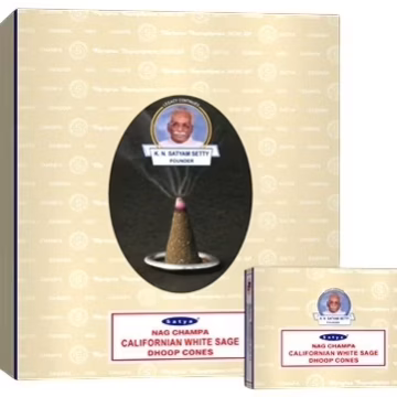 Satya Incense Dhoop Cones – California White Sage