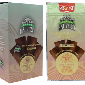 Green Harvest Hemp Blunt Wraps 15pk - Lemon Cherry Gelatto