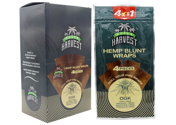 Green Harvest Hemp Blunt Wraps 15pk – OGK