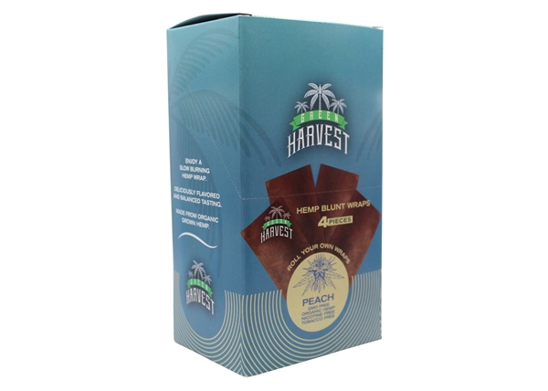 Green Harvest Hemp Blunt Wraps 15pk – Peach