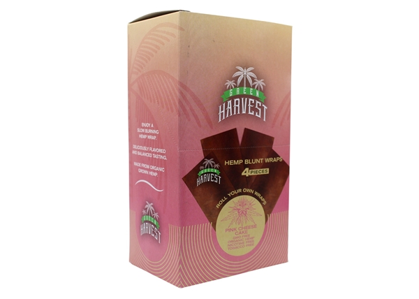 Green Harvest Hemp Blunt Wraps 15pk - Pink Cheese Cake