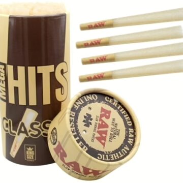 Mega Hits RAW Classic Mini Bulk Cones – King Size 100pk