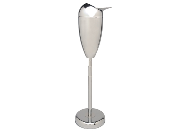 33" Tall Standing Chrome Telescopic Ashtray