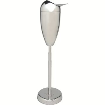33" Tall Standing Chrome Telescopic Ashtray