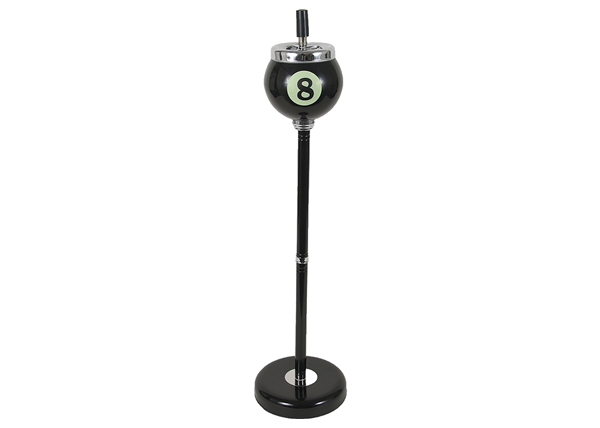 22" Tall Standing 8 Ball Spinning Ashtray