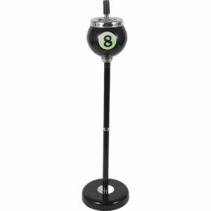 22" Tall Standing 8 Ball Spinning Ashtray