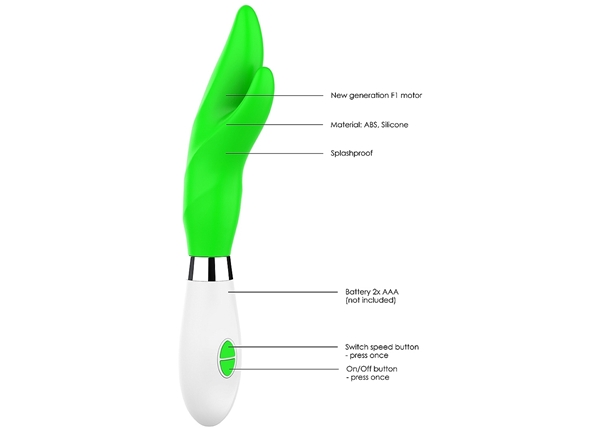 Luminous Athos - Ultra Soft Silicone - 10 Speeds - Green