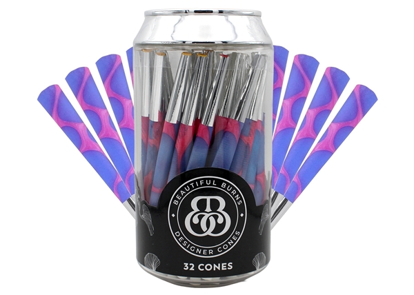 Beautiful Burns Sodies 98mm Designer Cones - 32pk