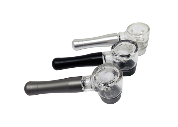 Chromium Crusher Glass Bowl CNC Flat Base Hand Pipe