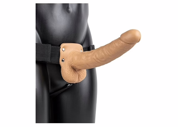 Hollow Strapon with Balls - 9" - Image 4