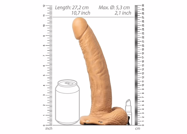 Hollow Strapon with Balls - 9" - Image 3