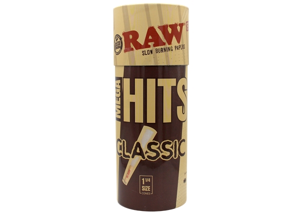 Mega Hits RAW Classic Mini Bulk Cones – 1 1/4 Size 50pk