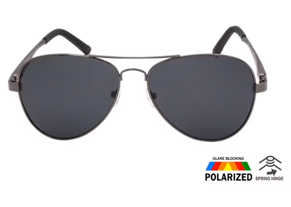 12ct Polarized Aluminum Aviator Sunglasses ARAMPOL4