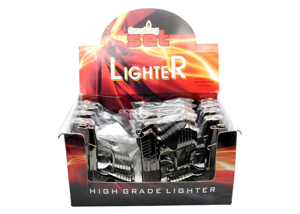 Novelty Lighters – Gun Torch Lighter with Laser 15pk