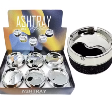 Twist Lid Glitter Ashtray 6pk