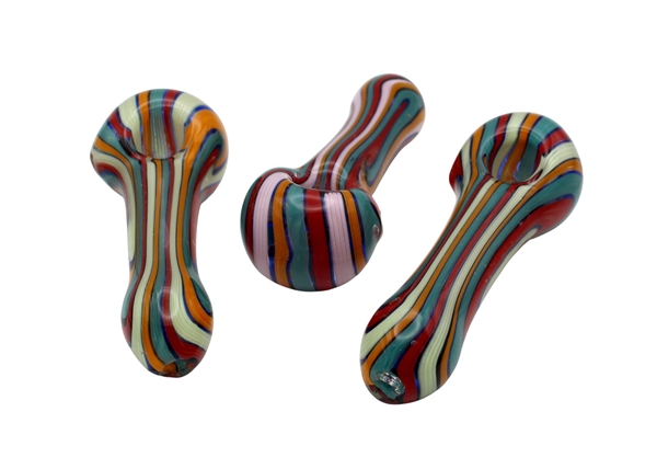 4ct 4.5" Wig Wag Spoon Hand Pipe