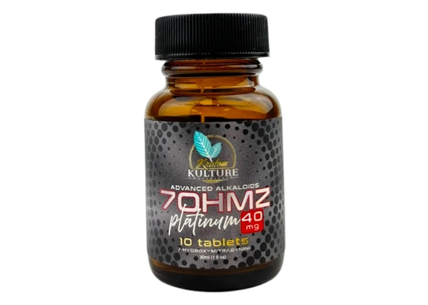 Kratom Kulture 7ohmz 40mg Platinum - 10-Tablet