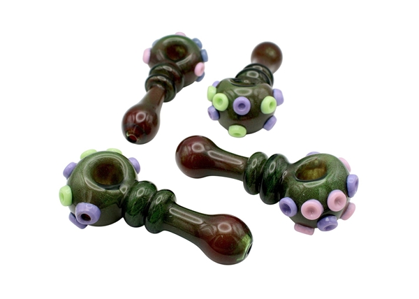 4ct 5" Martian Frit Spoon Hand Pipe