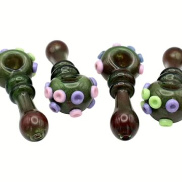 4ct 5" Martian Frit Spoon Hand Pipe