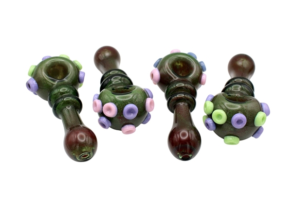 4ct 5" Martian Frit Spoon Hand Pipe
