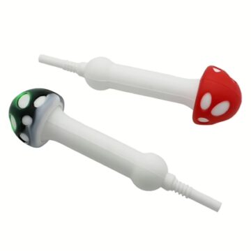 10ct 5.5" Silicone Mushroom Straw Nectar Collector