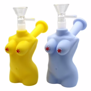 5ct 5" Naked Lady Silicone Water Pipe