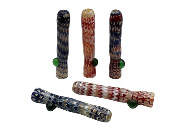 10ct 3" Raked Marble Chillum Assortment