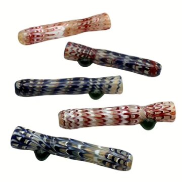 10ct 3" Raked Marble Chillum Assortment
