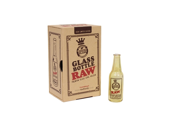 Raw Color Changing Glass Bottle Cone Holder