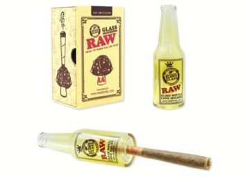 Raw Color Changing Glass Bottle Cone Holder