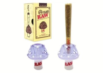 RAW Glass Mushroom Cone Holder