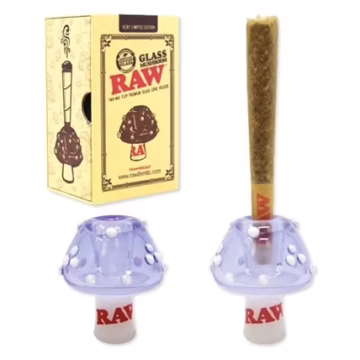 RAW Glass Mushroom Cone Holder